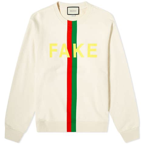 white gucci sweatshirt fake